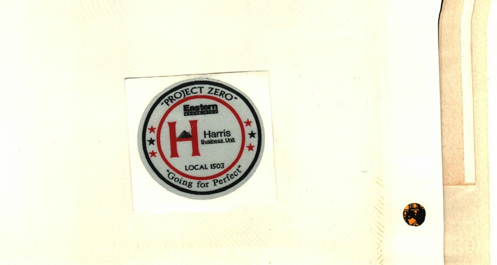 EASTERN ASSOCIATED COAL PROJECT ZERO HARRIS NO.1 MINE COAL MINING STICKER #113