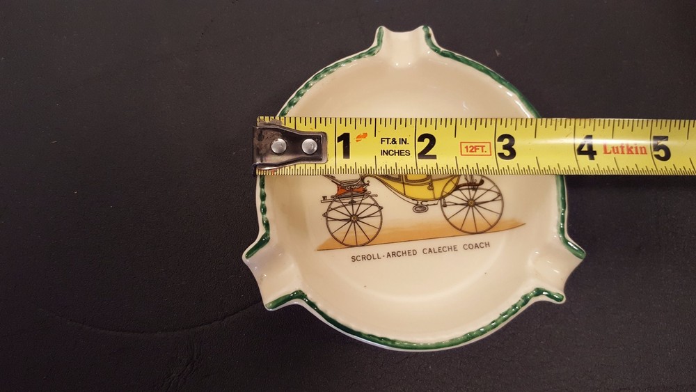 Vintage Ashtray Scroll-Arched Caleche Coach