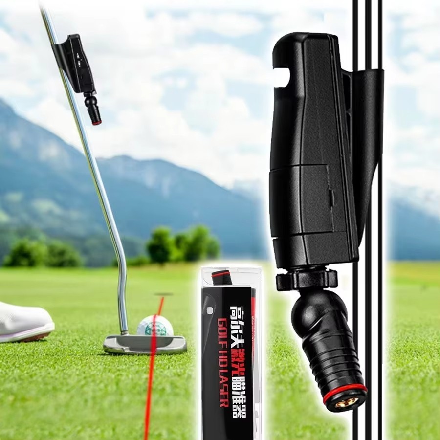 Golf Putter Laser Alignment Trainer Putting Aid Indoor Practice Guide Tool