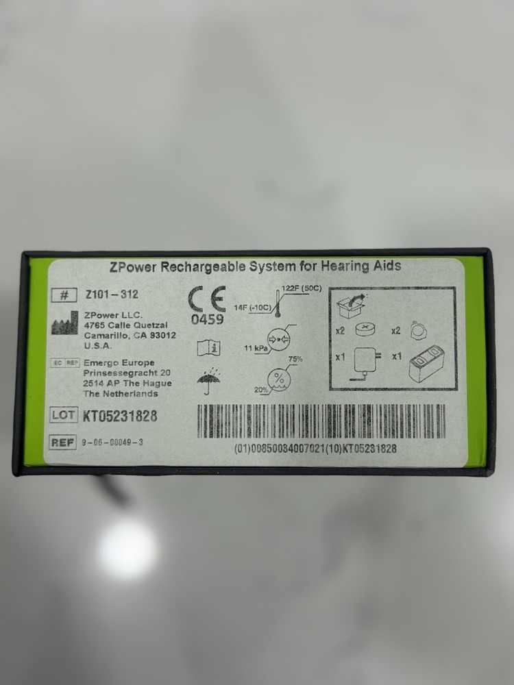 ZPower Rechargeable System For Hearing AIDS