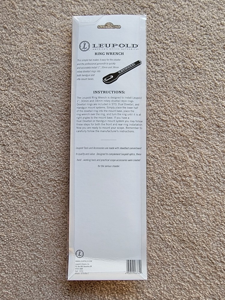 Leopold Ring Wrench Scope Ring Installer Adjuster Tool Wrench Tool