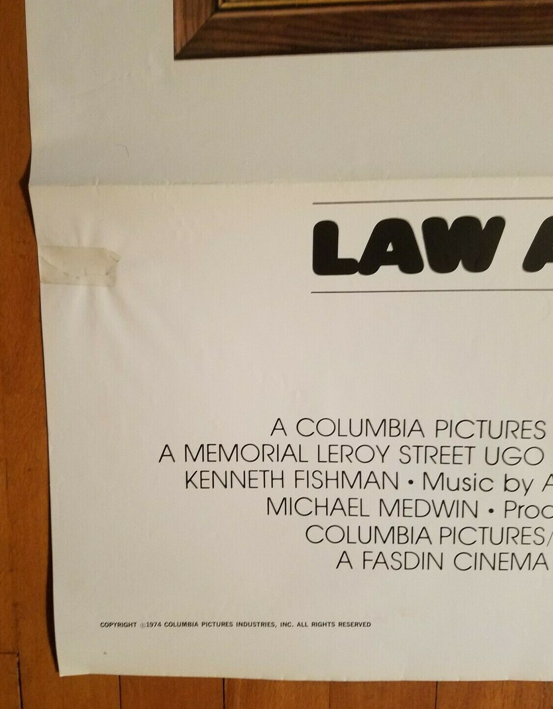 (2) LAW AND DISORDER 1974 27 x 41 Genuine 1-sheet posters Style "A" & "B" 74/342