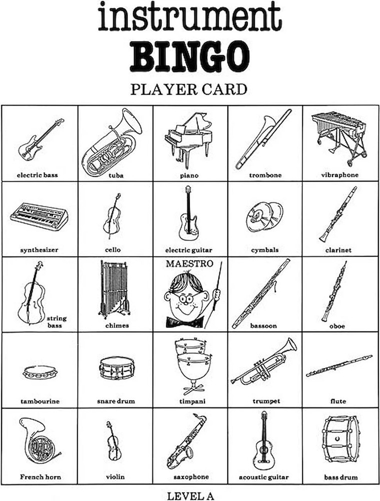 Instrument Bingo