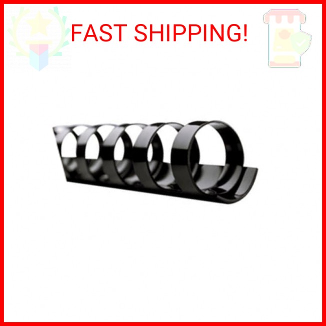 GBC Binding Spines/Spirals/Coils, 1/4" Diameter, 25 Sheet Capacity, CombBind, Bl
