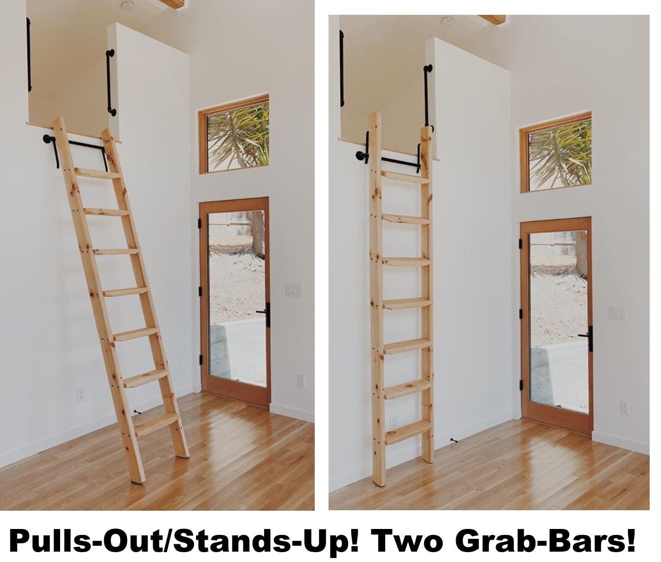 Ladder Hardware Kit - MAKES YOUR LADDER STAND UP! Library Loft Cabin