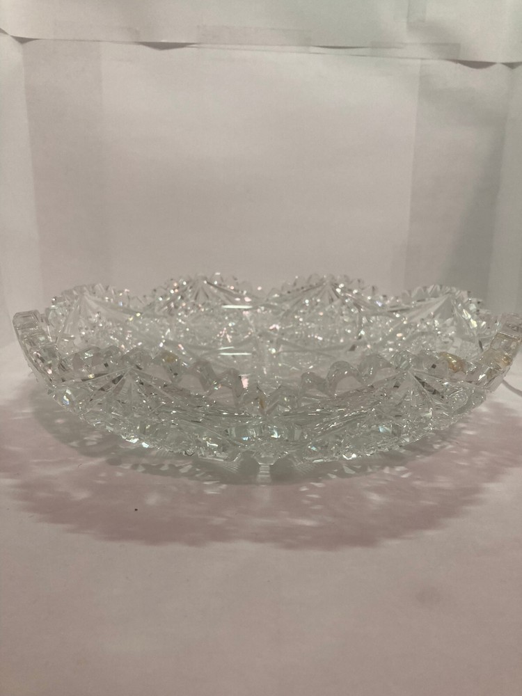Heavyweight Cut Glass Bowl