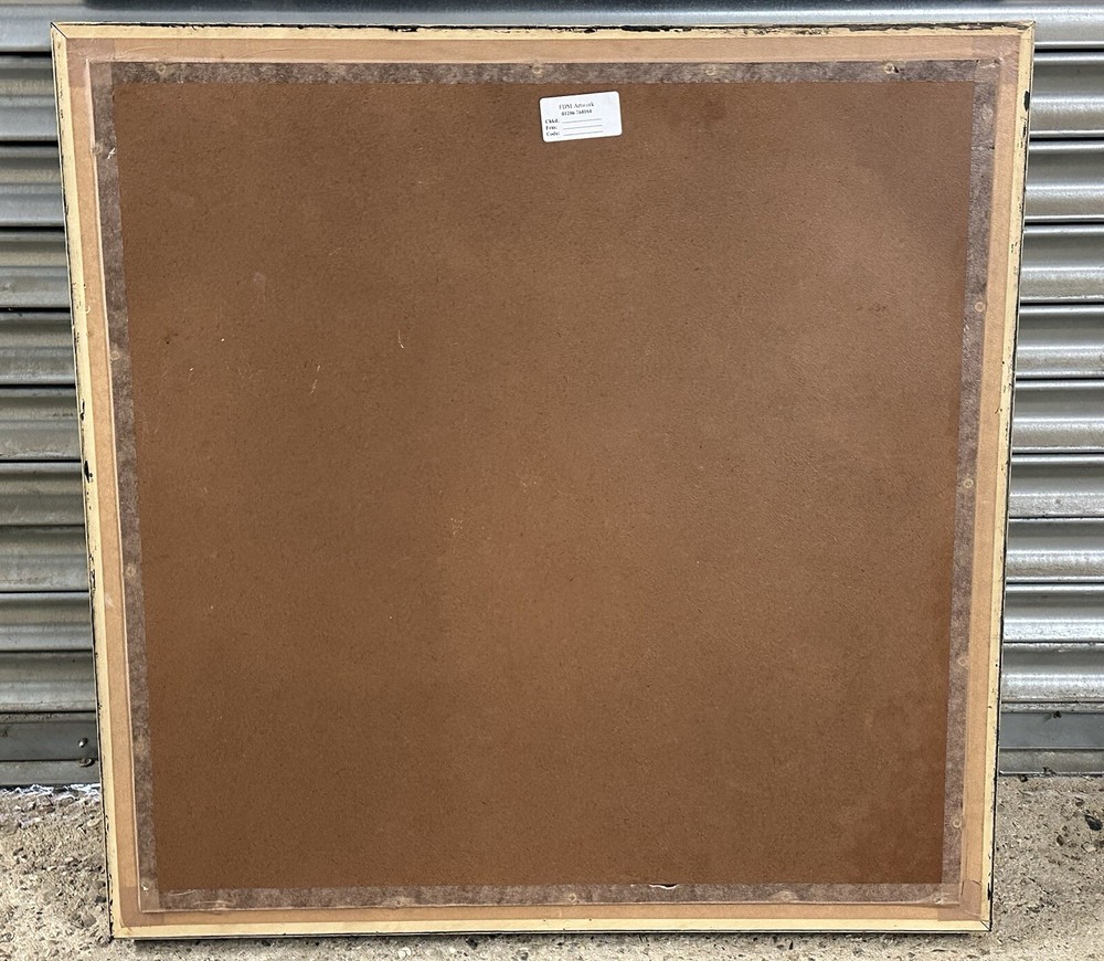 Very Large Glazed Unusual Ceramic Plate Abstract Art Work