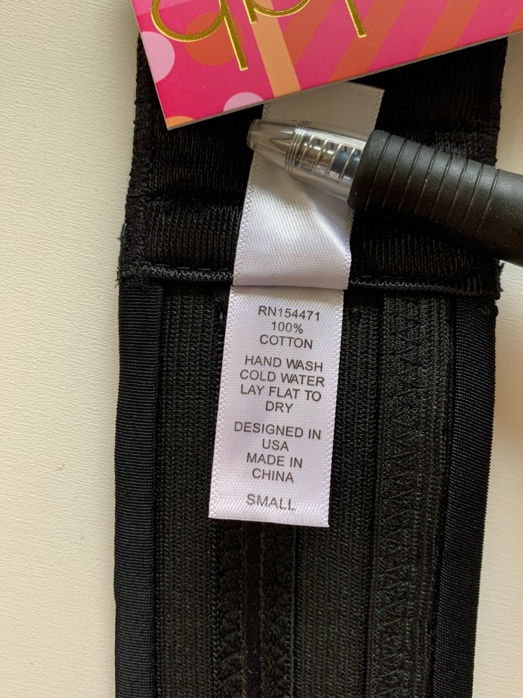 The Bra Lab Sz S Manhattan Black Back Strap Multiway, Interchangeable Back Strap