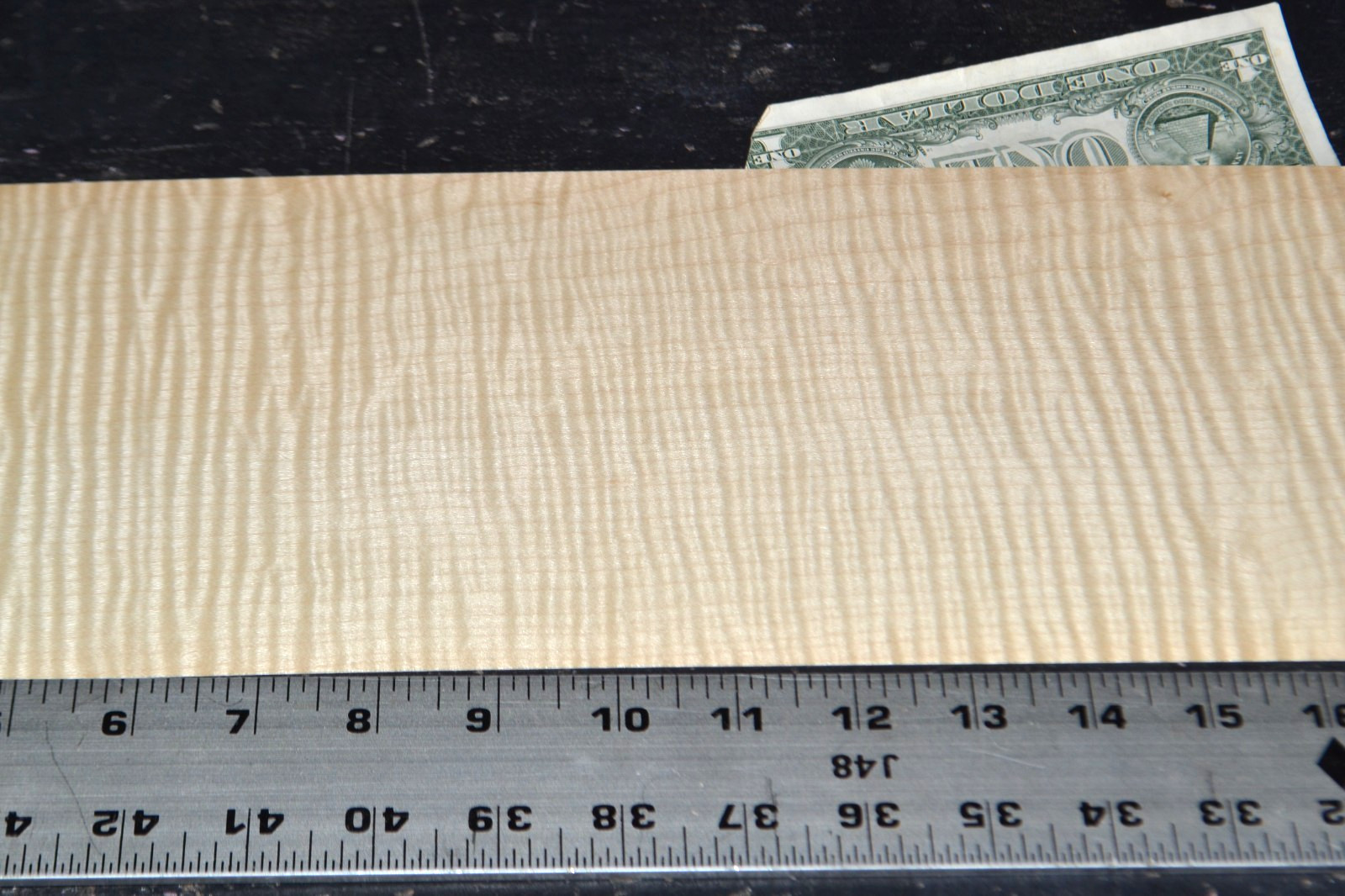 Maple Raw Wood Veneer Sheet 6 x 21 inches 1/42nd 7717-4
