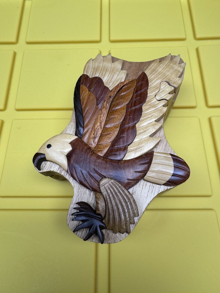 Flying Eagle Secret Wooden Puzzle Box