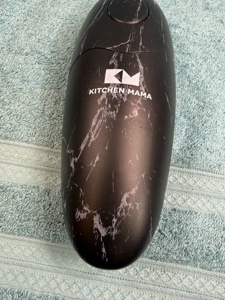 Kitchen Mama Smooth Edge Can Opener Marble Black