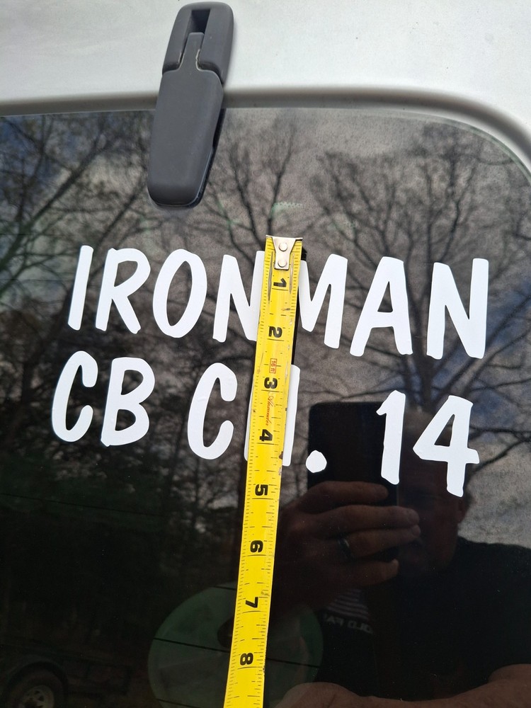 CB Radio Handle & Frequency Window Decal, see description