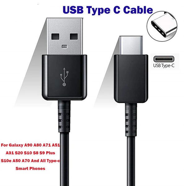 USB Type C Cable Fast Charging USB-A to USB-C For Samsung Series S21 S10 Note10+