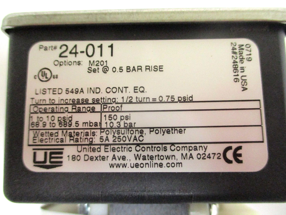 UNITED ELECTRIC CONTROLS , J24-011 , SWITCH-TRANSMITTER