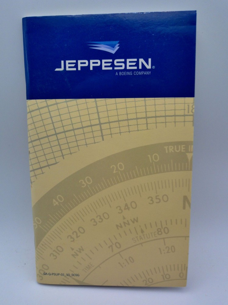 Jeppesen Slide Graphic Computer Manual Only Aviation Flight Guide Booklet