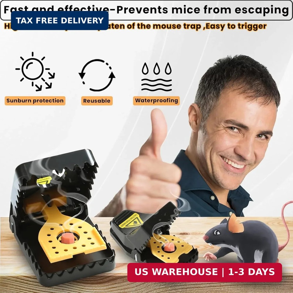 Mouse Traps, Rat Trap Quick Effectively Best Mouse Trap, Reusable Plastic Mouset