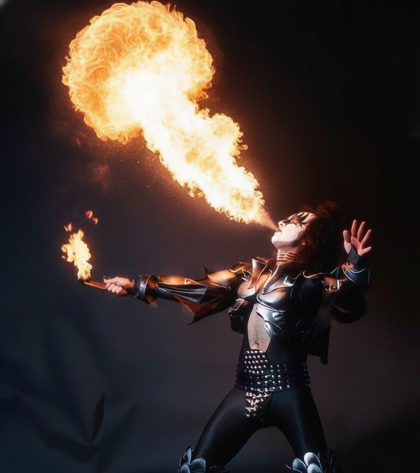 Gene Simmons Kiss  8x10   11x14 Reprint