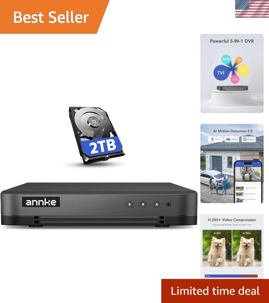 Complete 16-Channel Surveillance System - 2TB HDD, Motion Detection & Easy Setup