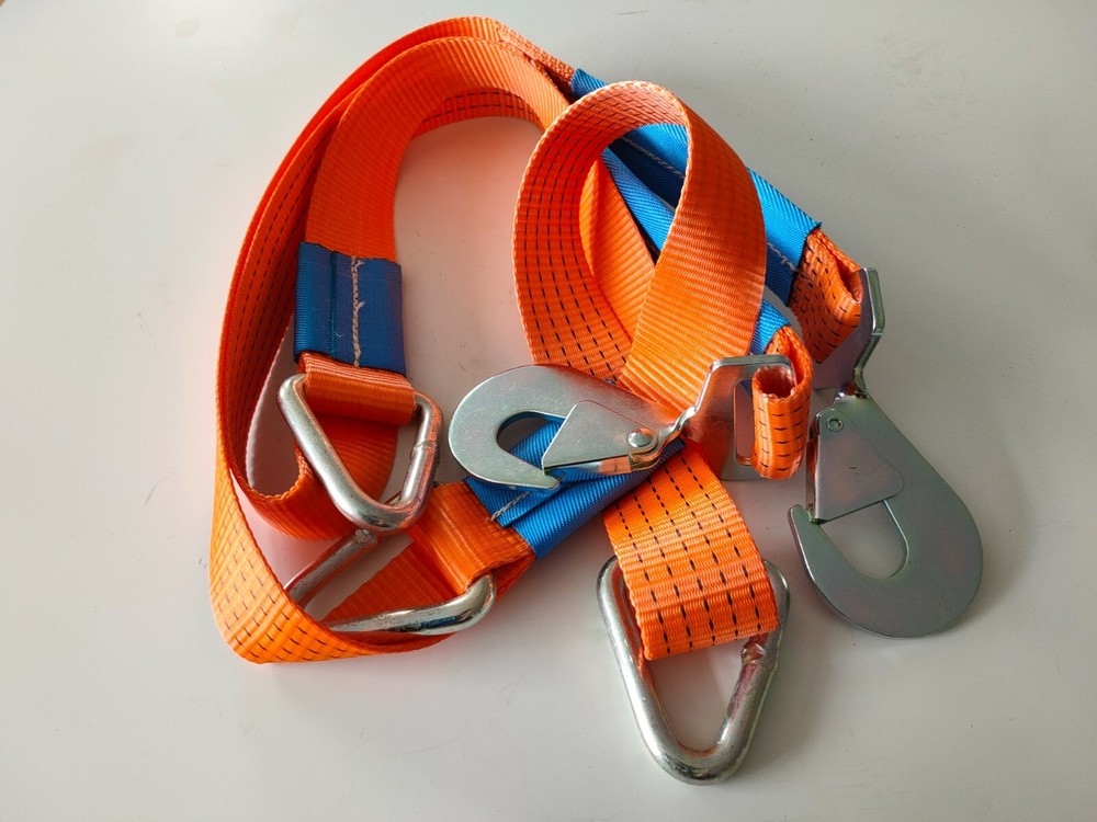 Orange Winching Assistance Straps Webbing Winch Brother - Even Pull System