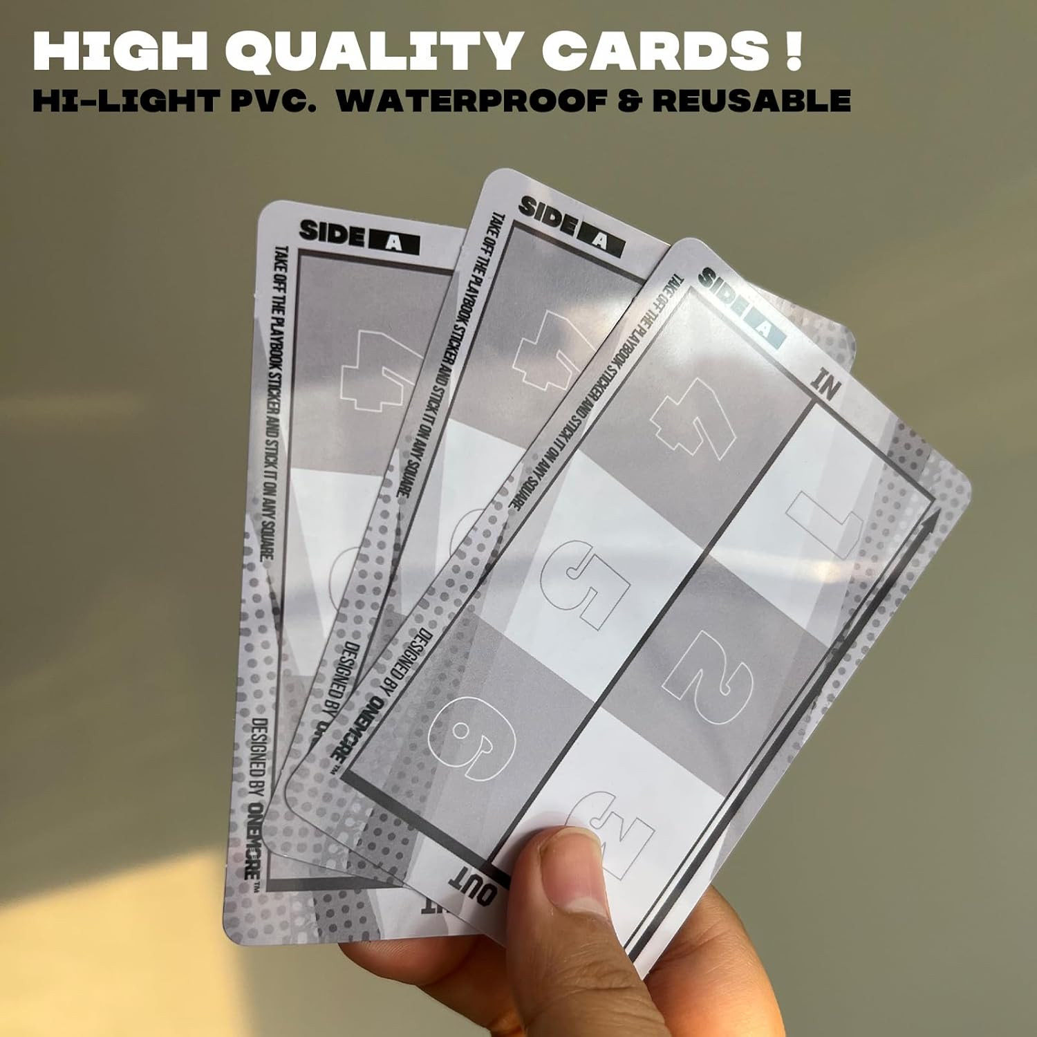 1NMORE Football Wristbands with Playbook System,Wrist Coach for Youth,5On5 Flag