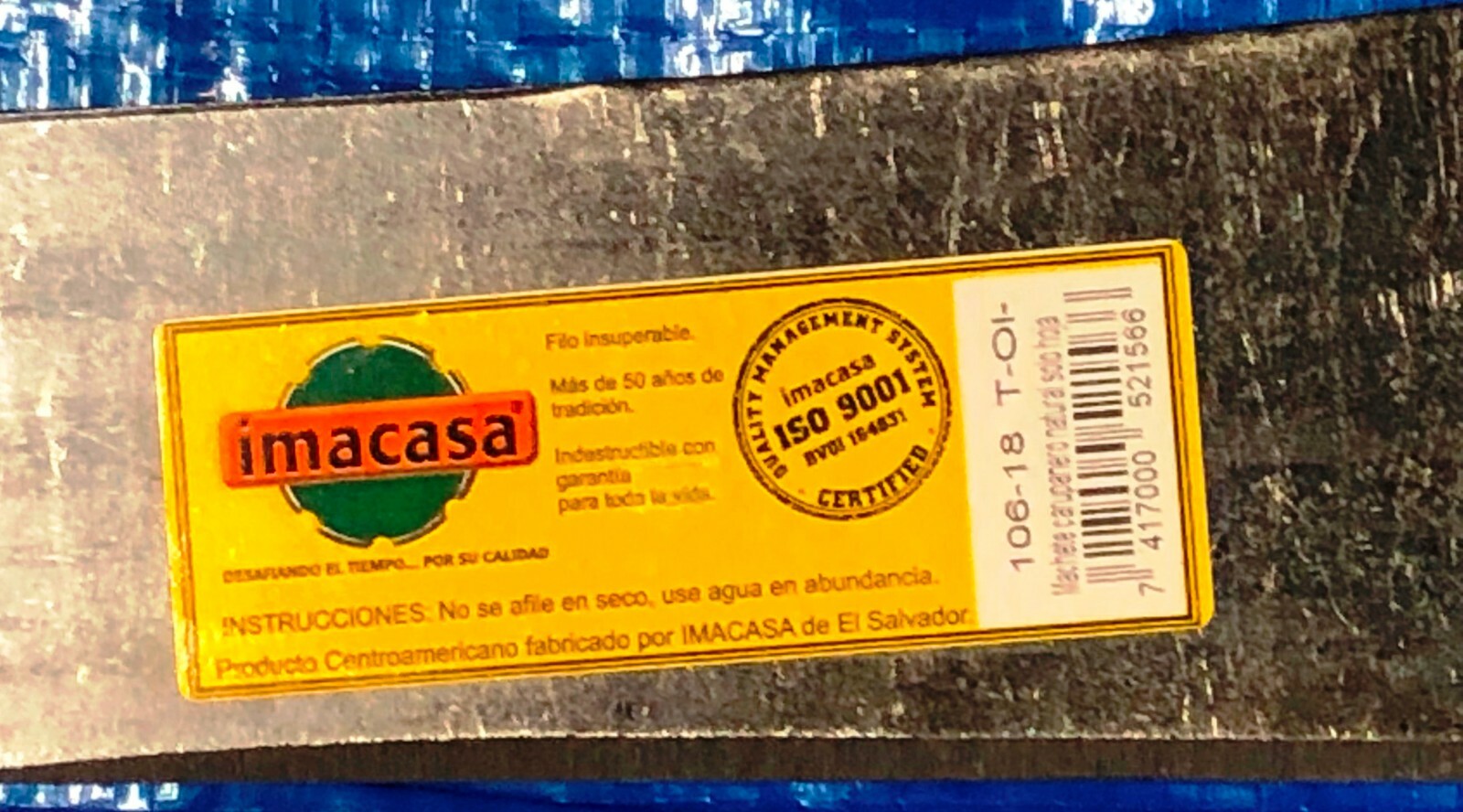 Imacasa Machete 106 Carapunero 18" Natural Blade No Handle 106-18T--I L@@K! ***