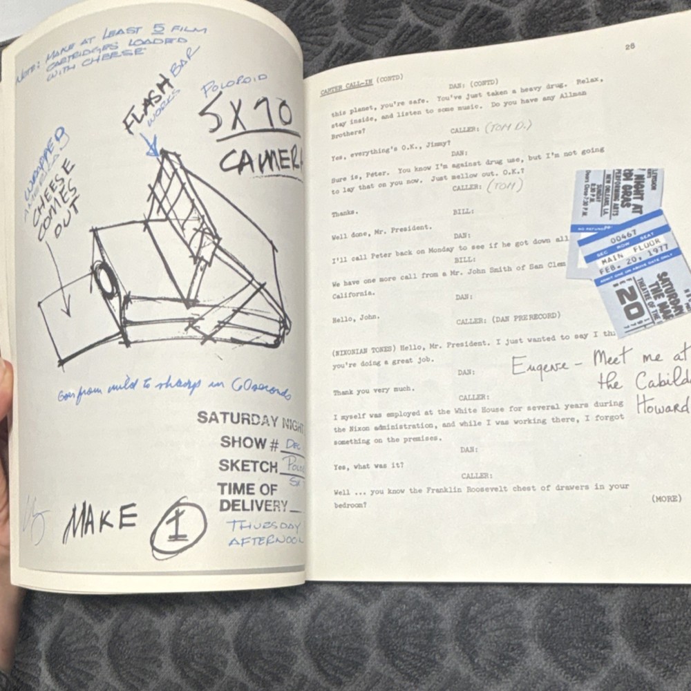 Saturday Night Live Original Bound Script Book – Host Francisco Franco