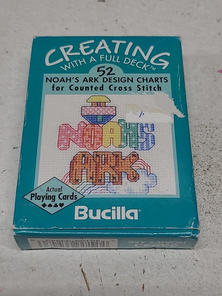 Creating with a Full Deck Noah's Ark Design Charts For Counted Cross Stitch