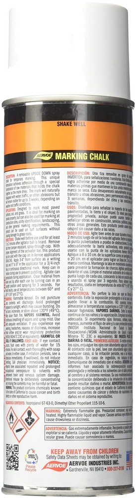 Aervoe White Marking Chalk Spray