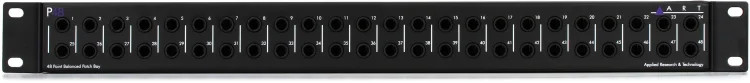 ART P48 48-point 1/4" TRS Balanced Patchbay