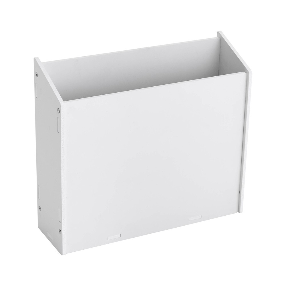 White Desktop Organizer Desktop File Holder File Organizer Modern Rectangular