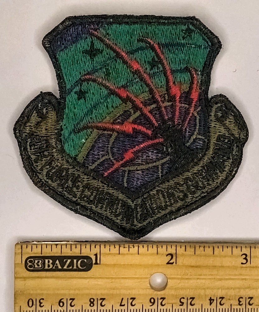 US Air Force Communications Command Shoulder Patch Subdued Sew On USAF