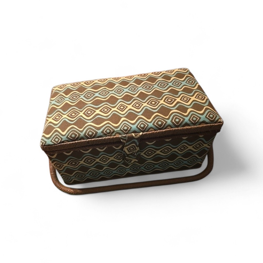 Multicolor Sewing Basket With Handle
