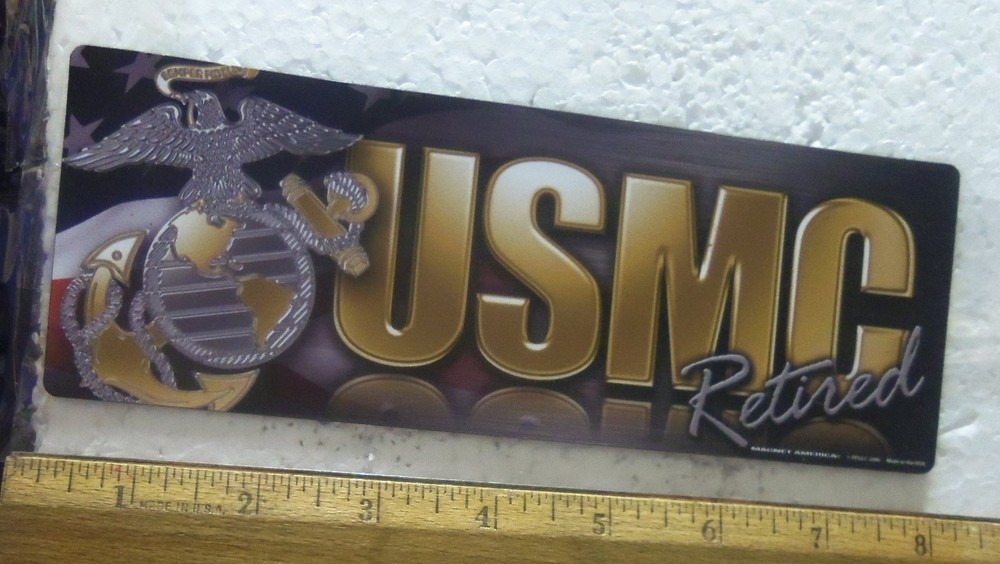 USMC Retired Bumper Magnet