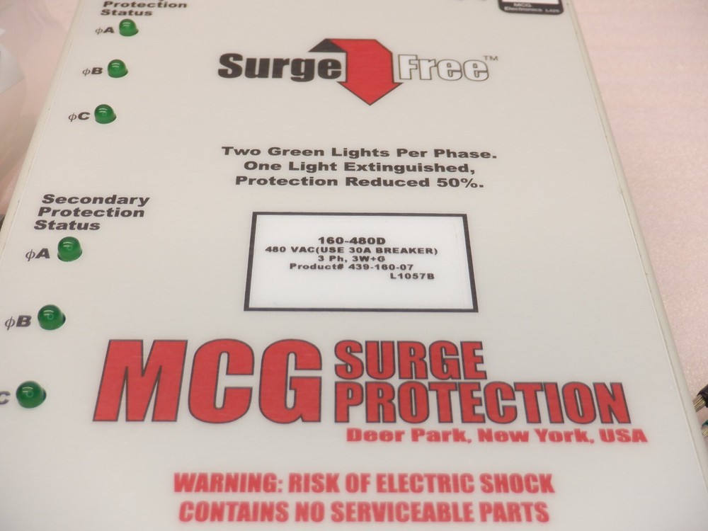 MCG SURGE PROTECTION 160-480D 3 PHASE SURGE PROTECTOR