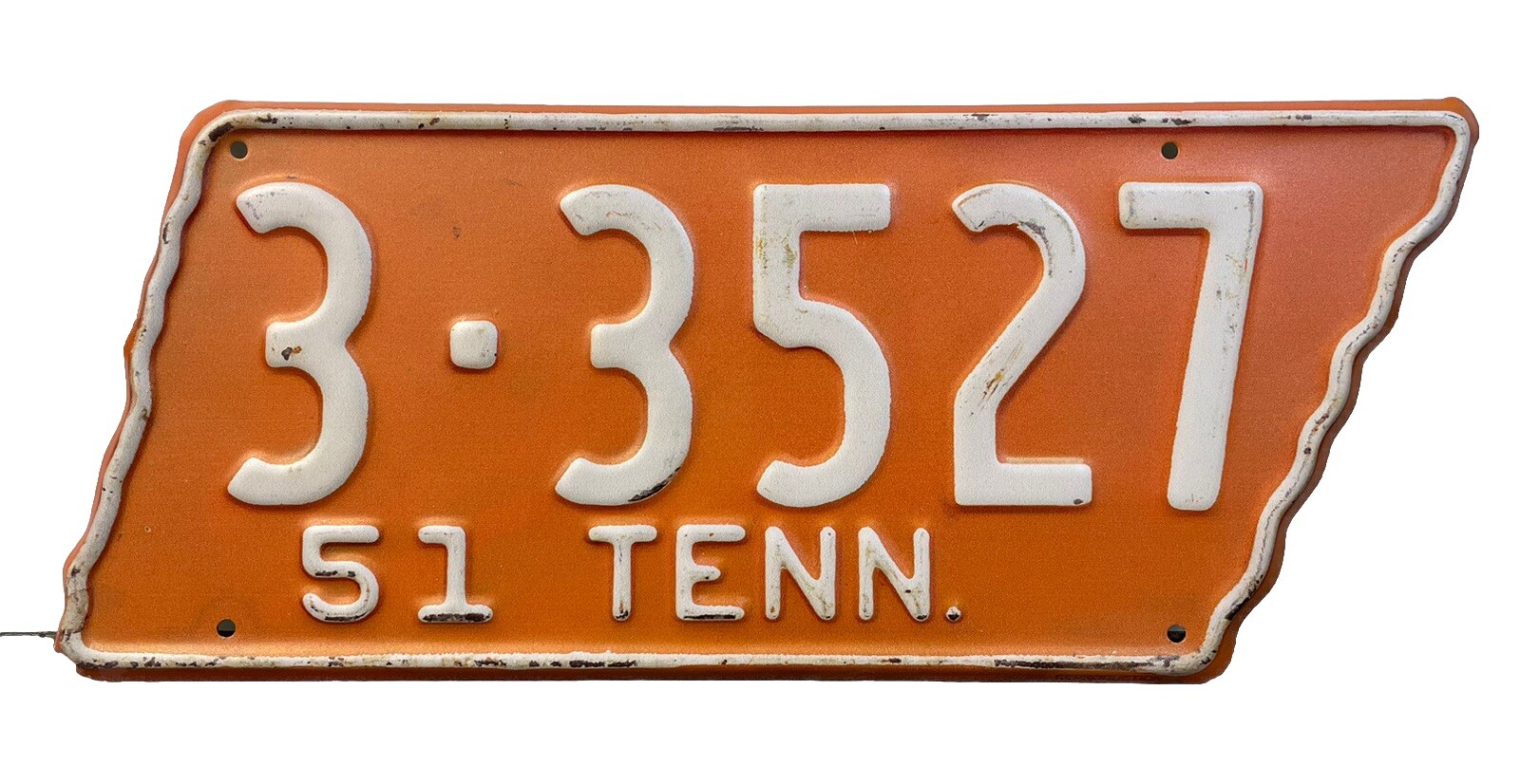 REPRODUCTION 1951 Tennessee License Tag TN Knox Vols & Vanderbilt Score Plate