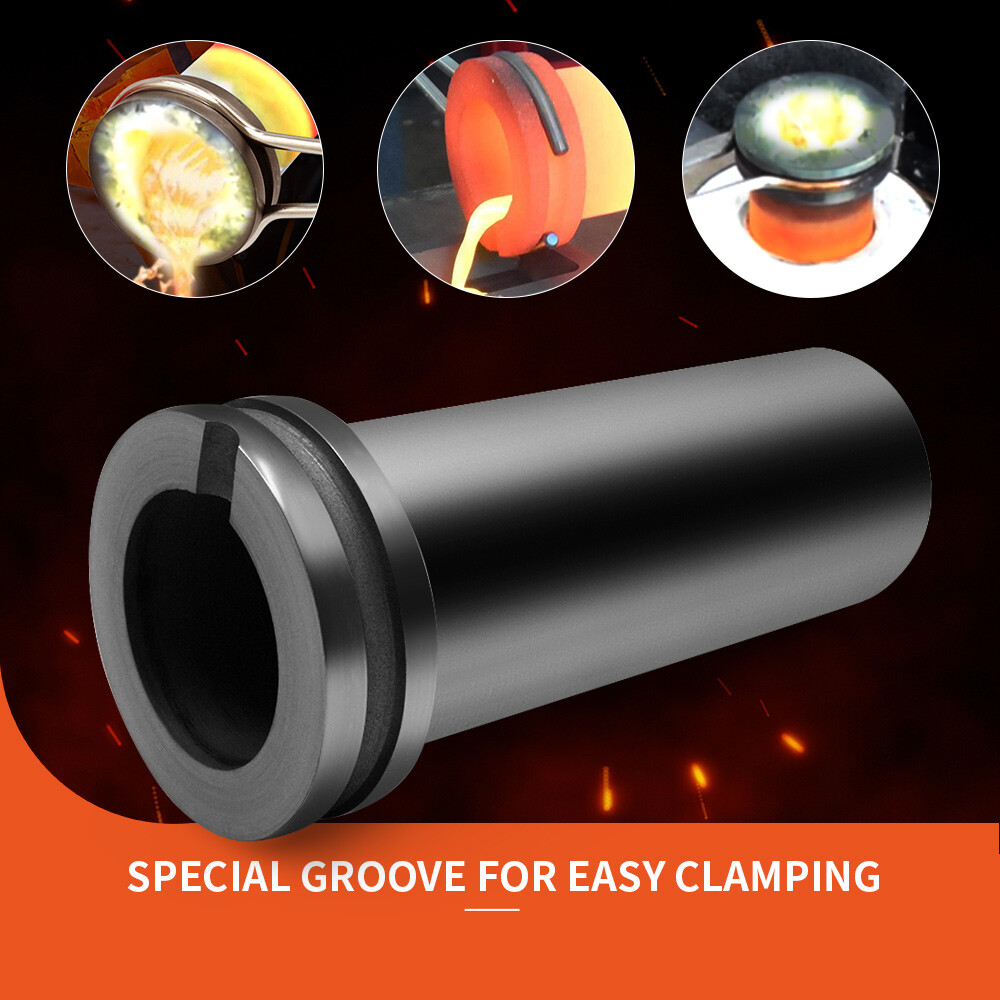 1/2/3KG High Purity Graphite Crucible Smelting Tool for Electric Melting Furnace