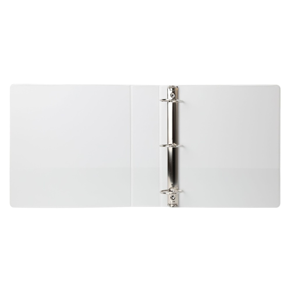 3-Ring Durable View Binder, 2 inch Binder Ring Type, Slant D-Ring, White, 6 Pack