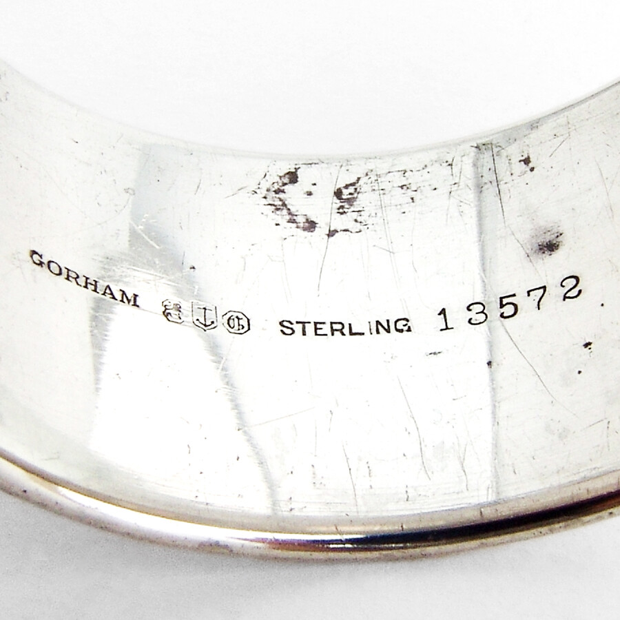 Gorham Plain Napkin Ring Sterling Silver Mono Sela