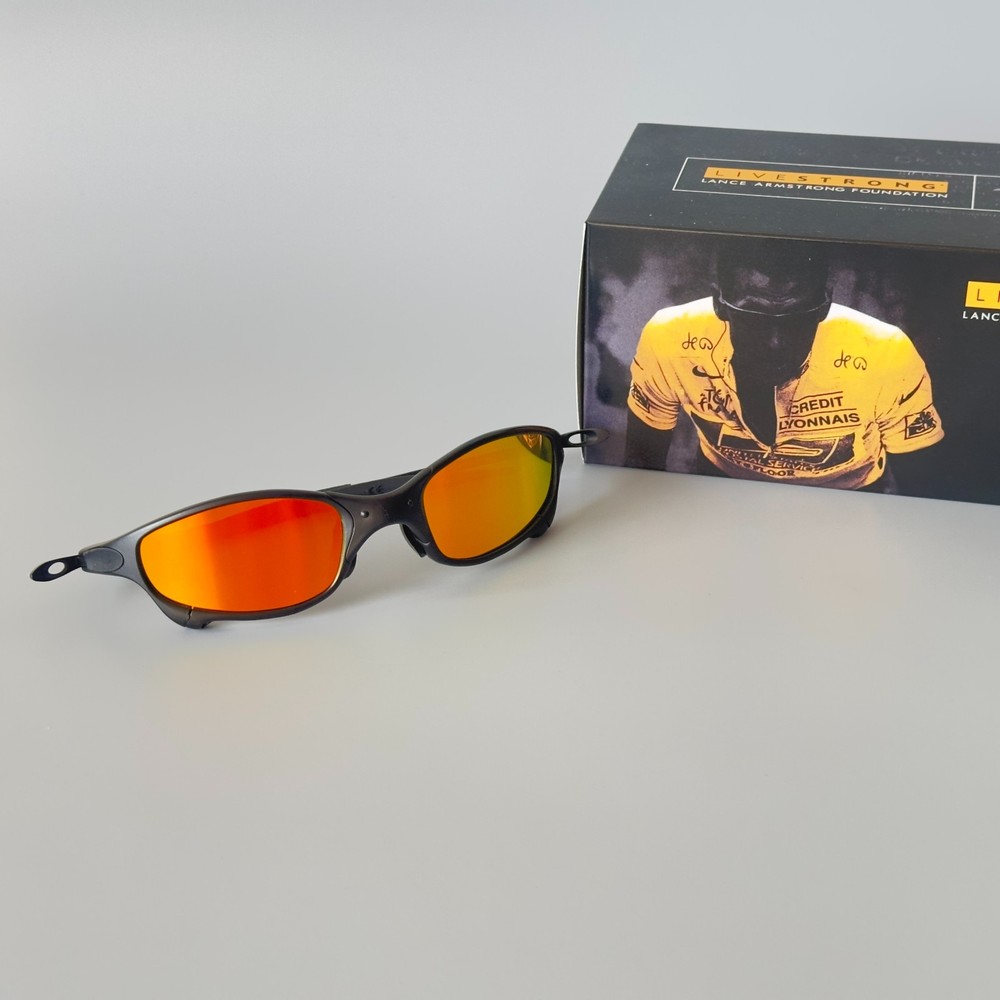 Oakley X-Metal Juliet Sunglasses: Ruby lenses, black frames