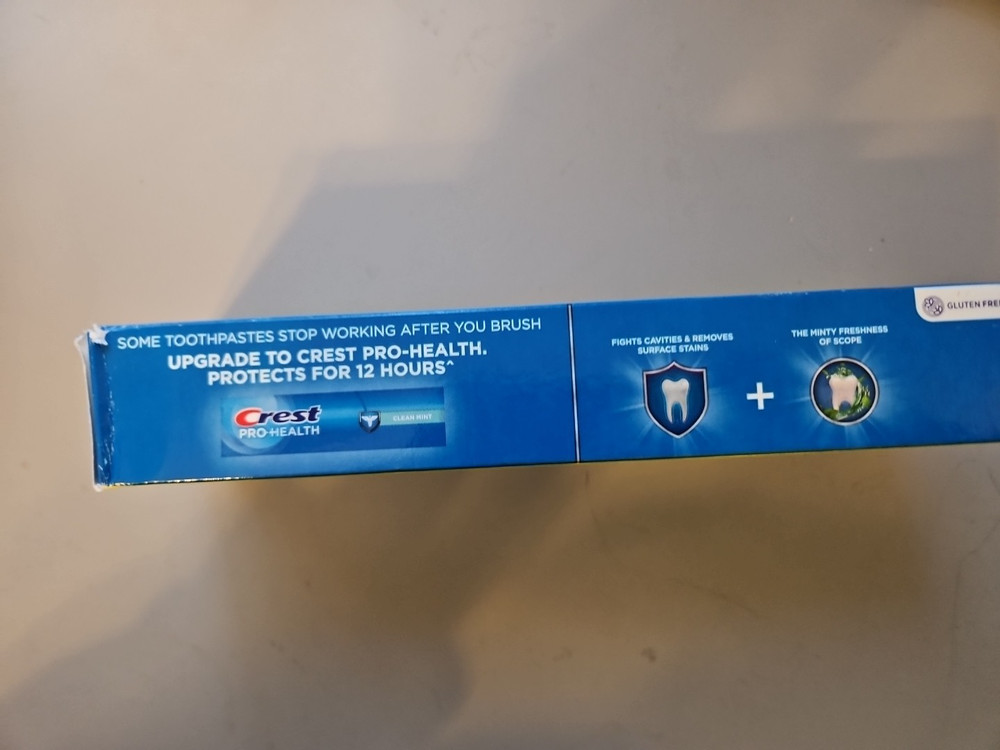 Crest Plus Scope Whitening Toothpaste 2 PACK(EXP. 12/2027)