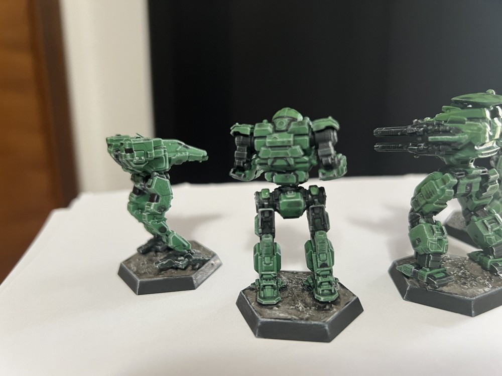 BattleTech Inner Sphere Lance 4 Mechs - 3d Printed/Painted/Tabletop Ready