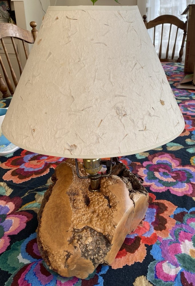 Burl Wood Lamp