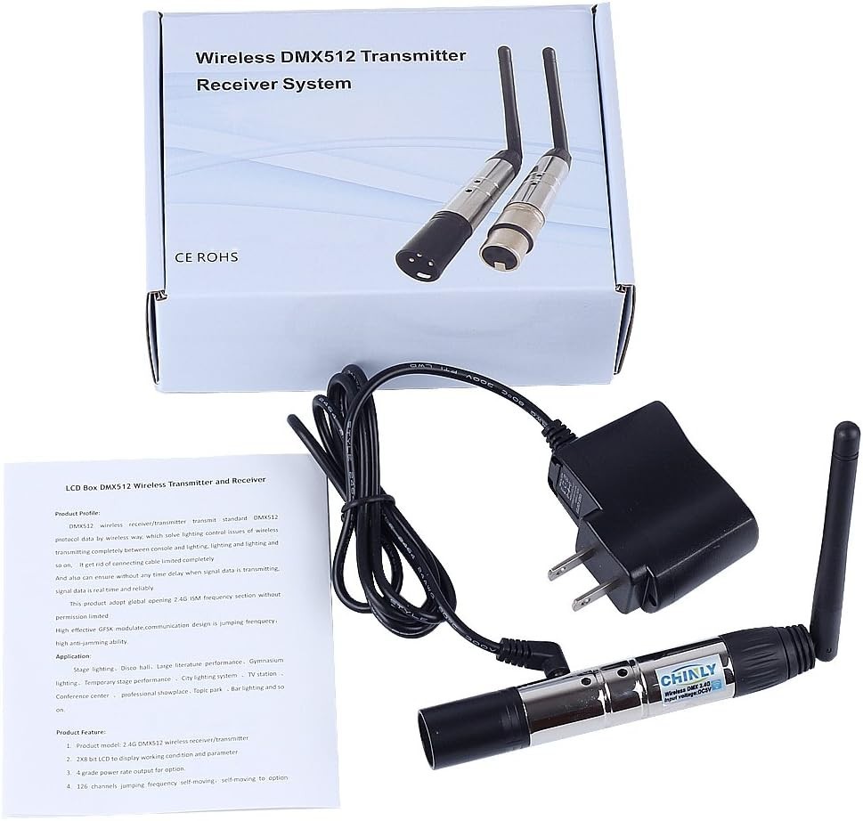 2.4G Wireless DMX 512 Transmitter Controller for LED Stage Lighting - 400M Range