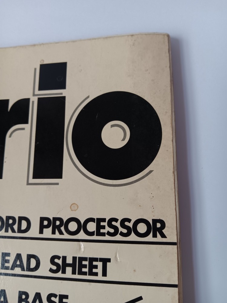 Trio The Integrated Word Processor Spreadsheet Database Manual Guide Softsync