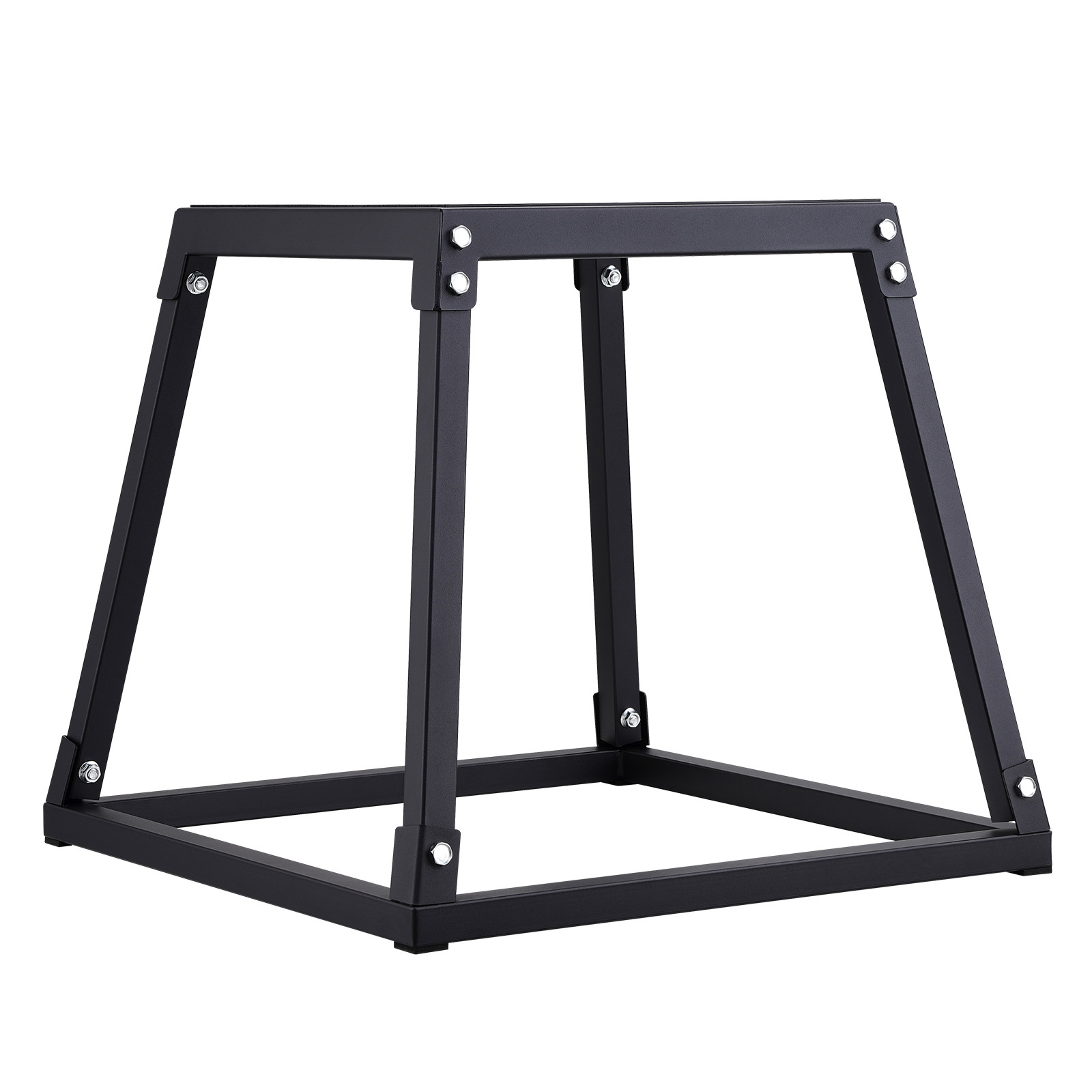 VEVOR 18" Plyometric Jump Box Fitness Exercise Plyo Box Step Cross Black