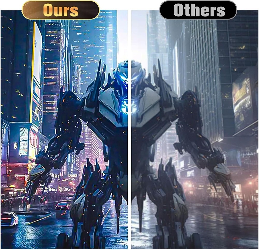 Electric Projector Screen with Remote, 120 inch Projector Screen, Automatic A...