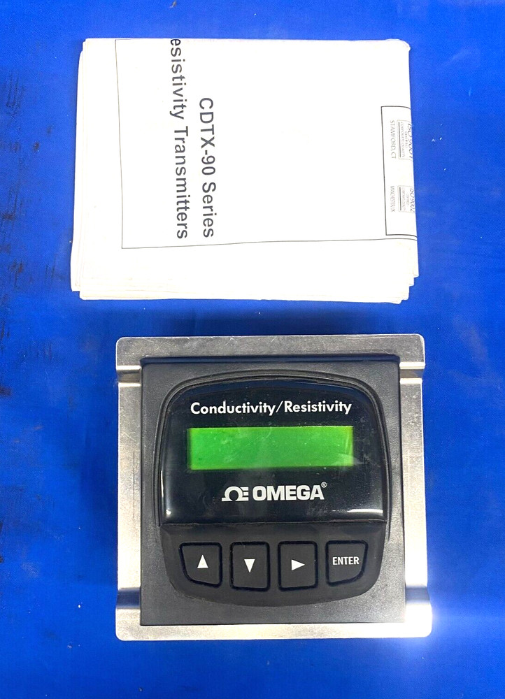 OMEGA CONDUCTIVITY/RESISTIVITY TRANSMITTER CDTX-90 SERIES PANEL MOUNT 12-24VDC