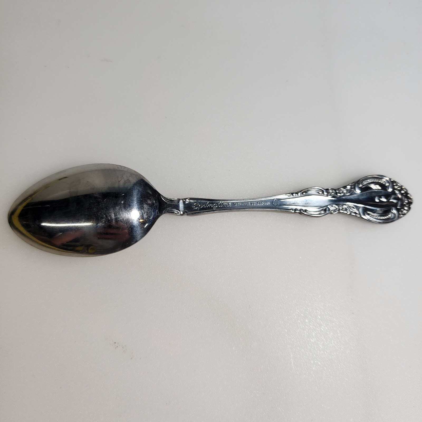 Springtime Stainless Steel Spoon Flatware Glossy Made In Japan 6.25"