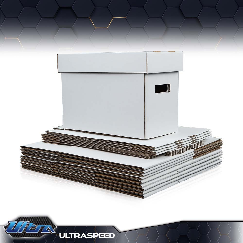 10Pcs Durable Comic Books Storage Boxes Short Holds 150-175 Stackable Archive