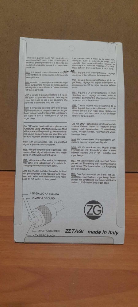 Zetagi M 99 Echo CB Microphone + Roger Bleep